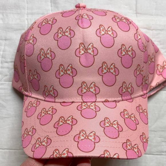 Disney Other - Disney Minnie Mouse Girls Pink All Over Print Baseball Cap Hat New‎ NWT